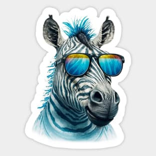 Quirky Zebra Sticker